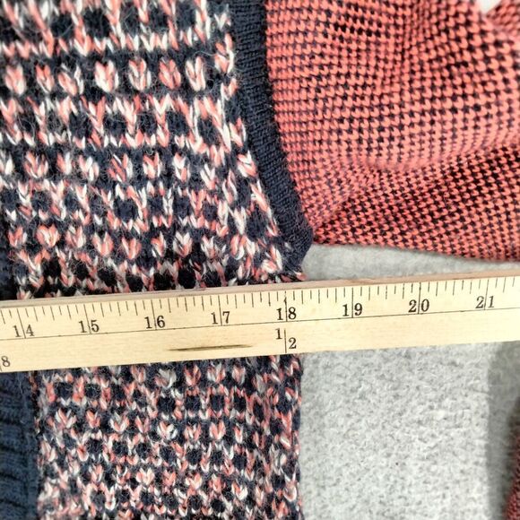 Club Monaco Cardigan Sweater Wmns Sz XS Leather Wool Angora Cashmere Open Front - Picture 6 of 12